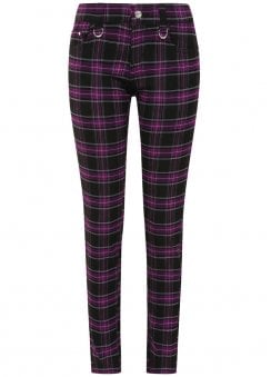Purple Tartan Forever Yours Trousers