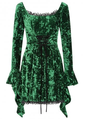 Banned Apparel Sanctum Velvet Skater Dress