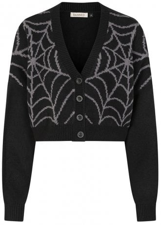 Banned Apparel Web Of Night Cardigan