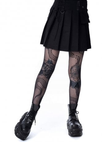 Chemical Black Desdemona Pleated Mini Skirt