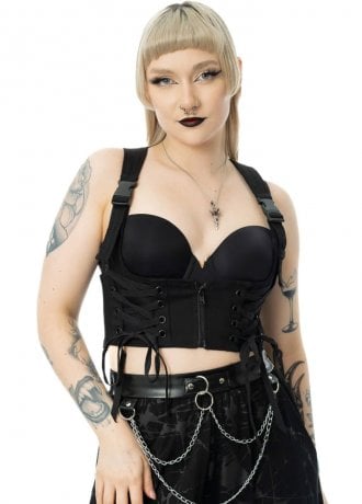 Chemical Black Rowena Vest Top