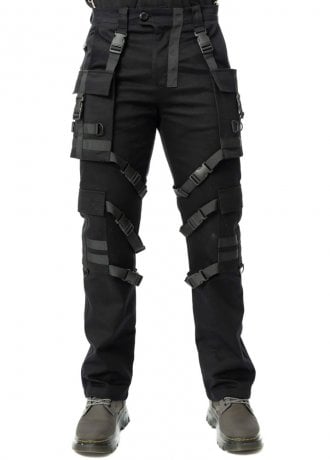 Chemical Black Urban Strap Pants