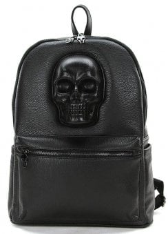 3D Skull Vinyl Backpack