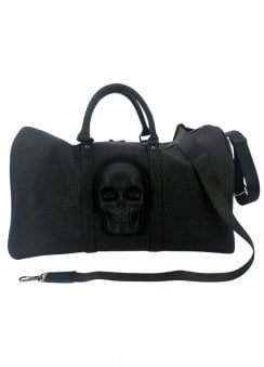 3D Skull Vinyl Duffle Bag