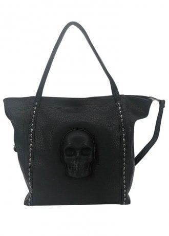 Comeco Large Skull Vinyl Tote Bag