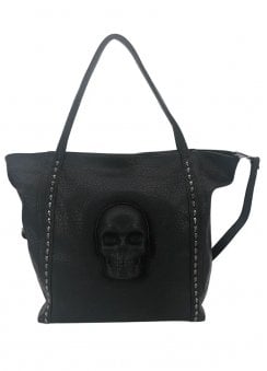 Large Skull Vinyl Tote Bag