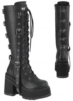 Assault 218 Strap Knee High Boot