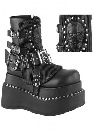 DemoniaCult Bear 150 Skull Platform Boot