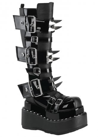 DemoniaCult Bear 215 Spike Platform Knee Boot