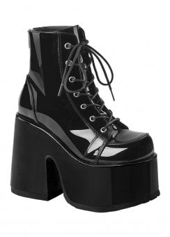Camel 203 Patent Platform Ankle Boot