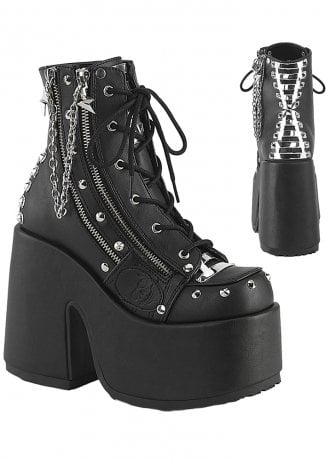 DemoniaCult Camel 208 Chain Platform Ankle Boot
