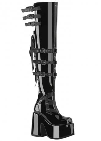 DemoniaCult Camel 308 Thigh High Boot