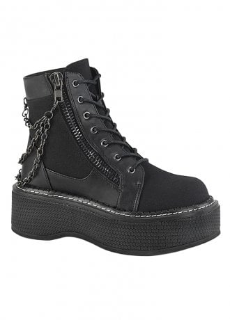 DemoniaCult Emily 114 Chain Ankle Boot