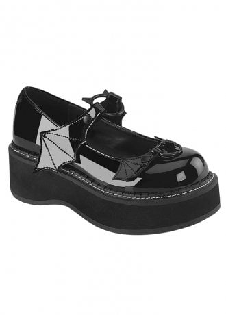 DemoniaCult Emily 23 Bat Wing Mary Jane