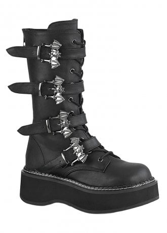 DemoniaCult Emily 322 Bat Buckle Boot