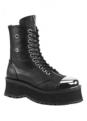 DemoniaCult Gravedigger 10 Gothic Toe Cap Boot