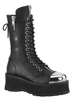 Gravedigger 14 Black Mid Calf Boot