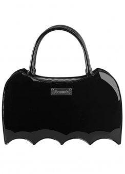 Patent Bat Shaped Handbag