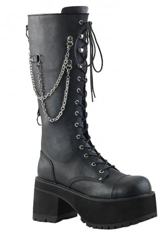 DemoniaCult Ranger 303 Gothic Knee High Platform Boot