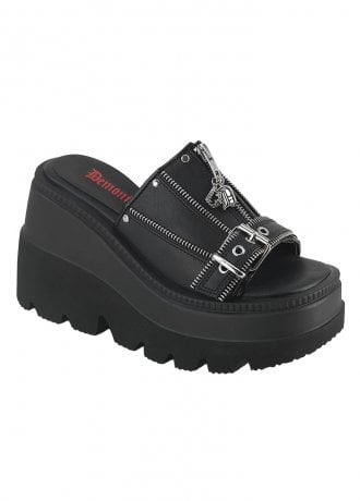 DemoniaCult Shaker 07 Zip Sandal
