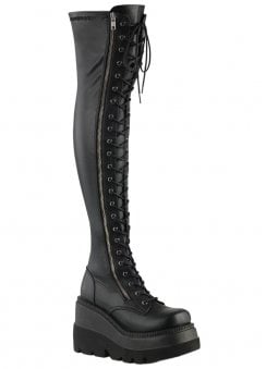 Shaker 374 Stretch Vegan Leather Over The Knee Boot