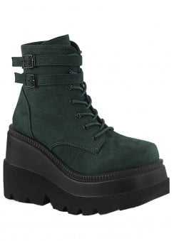 Shaker 52 Emerald Vegan Suede Wedge Boot