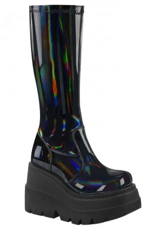 DemoniaCult Shaker 65 Holo Wedge Boot