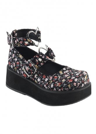 DemoniaCult Sprite 02 Floral Shoe
