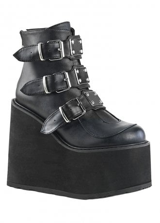 DemoniaCult Swing 105 Gothic Wedge Platform Boot