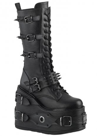DemoniaCult Swing 327 Armoured Platform Boot