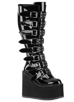 Swing 815WC Patent Wide Calf Knee High Boot