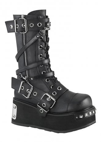 DemoniaCult Trashville 250 Buckle Platform Boot