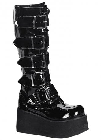 DemoniaCult Trashville 518 Patent Boot