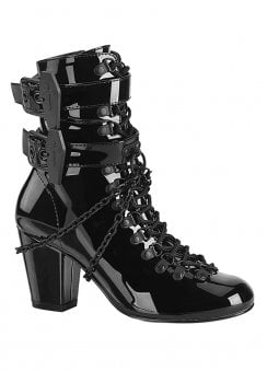 Vivika 128 Patent Coffin Buckle Boot