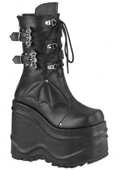 Wave 150 Bat Buckle Platform Boot