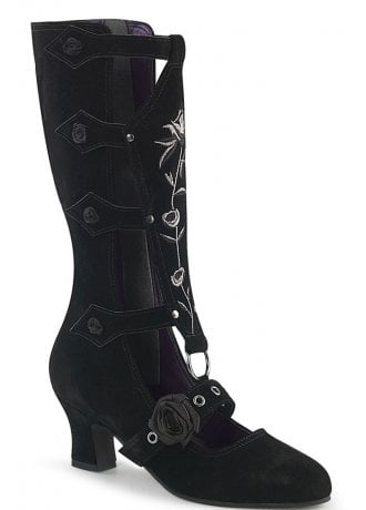 DemoniaCult Whimsy 118 Rose Shield Boot
