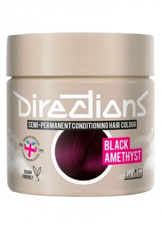 Directions Hair Colour Black Amethyst Semi-Permanent Hair Dye