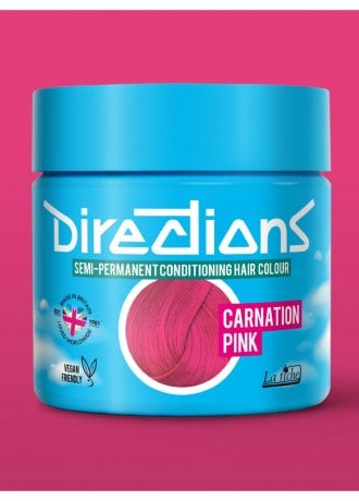 Directions Hair Colour Carnation Pink Semi-Permanent Hair Dye