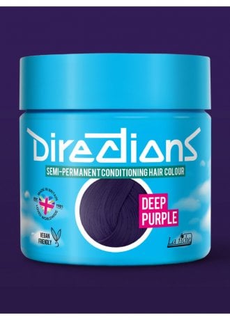 Directions Hair Colour Deep Purple Semi-Permanent Hair Dye