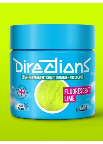 Directions Hair Colour Fluorescent Lime Semi-Permanent Hair Dye