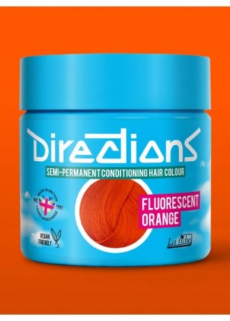 Directions Hair Colour Fluorescent Orange Semi-Permanent Hair Dye