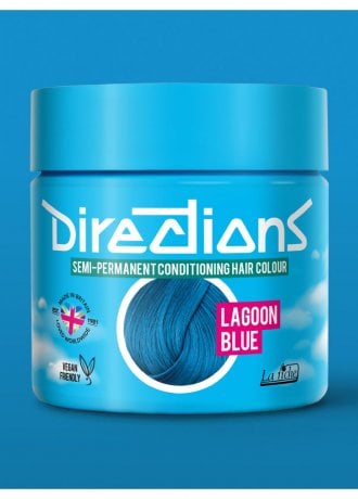 Directions Hair Colour Lagoon Blue Semi-Permanent Hair Dye