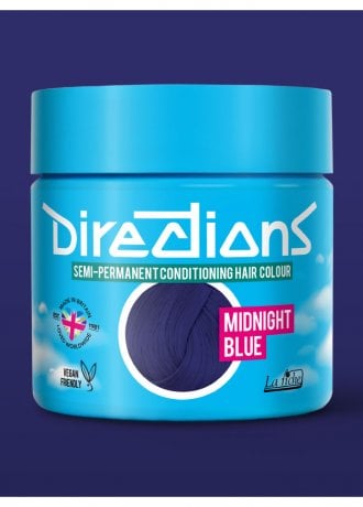 Directions Hair Colour Midnight Blue Semi-Permanent Hair Dye