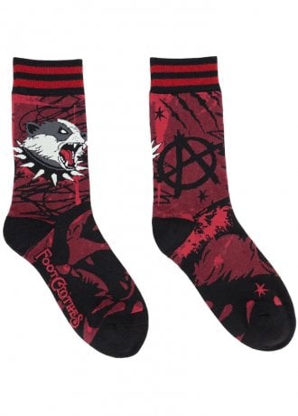 FootClothes Anarchy Badger Crew Socks