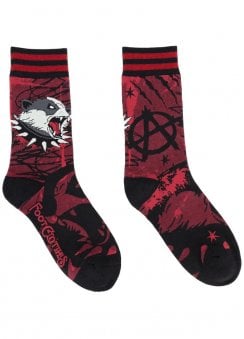 Anarchy Badger Crew Socks