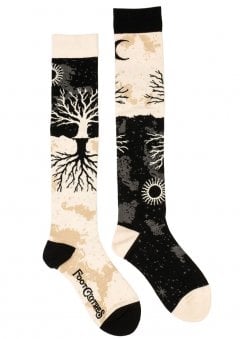 As Above So Below Tree Knee High Socks