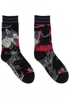 Big Mad Wolf Crew Socks