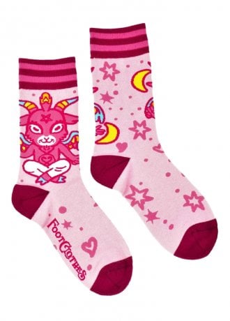 FootClothes Cute Baphomet Crew Socks