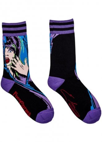 FootClothes Elvira Unpleasant Dreamz Crew Socks