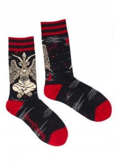 Evil AF Baphomet Crew Socks